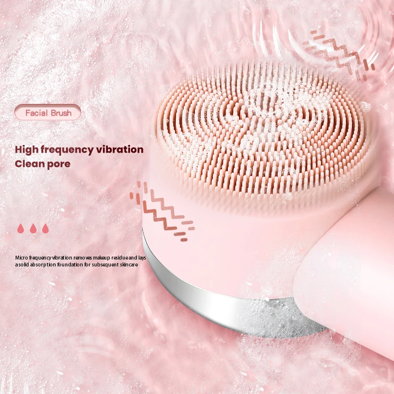 KSKIN Fabrieksgroothandel Draagbare waterdichte siliconen gezichtsreinigingsborstel Oplaadbare geïmporteerde huidverzorging gezichtsreiniger