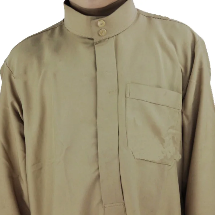 Nuovo arrivo Medio Oriente Dubai Musulmano Teen Boy Robe Bambini islamici Abbigliamento ricamato Thobe moda musulmana