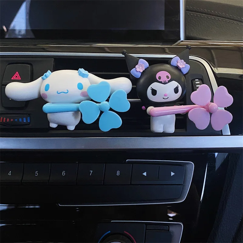 Cinnamoroll Kuromi Vehicle Mounted Aromatherapy Car Airs Outlet Perfume Decorate Small Ornaments Solids Balm Anime Peripherals