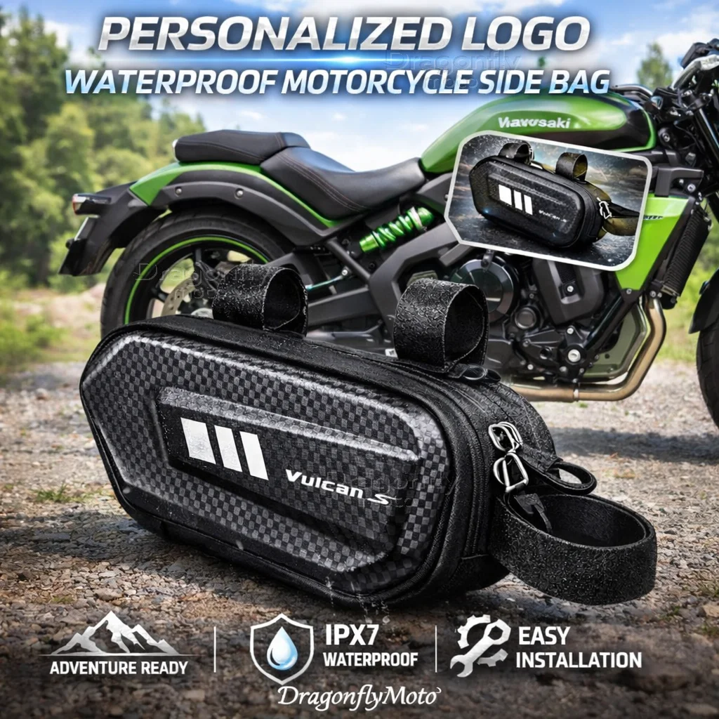 

For Kawasaki VUICAN-S650 2015-2018 Vuican-s Motorcycle Side Bag Personalized Logo Waterproof Hard Shell Saddlebag