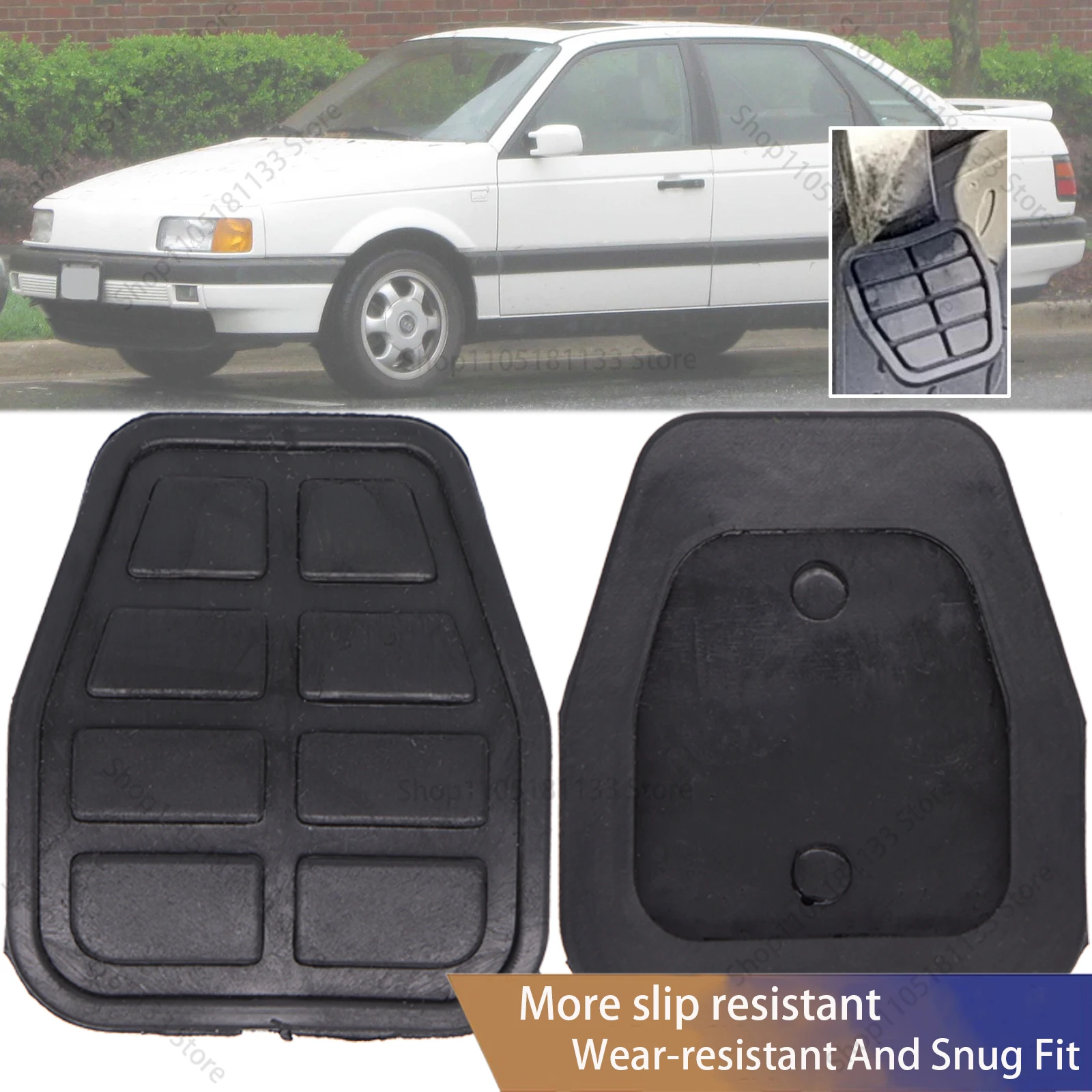Reemplazo de la cubierta de la almohadilla del Pedal del embrague del freno de goma del coche 7213141 6X0721173A para VW Passat B2 B3 B4 Corsar Carat 1980 - 1995 1996