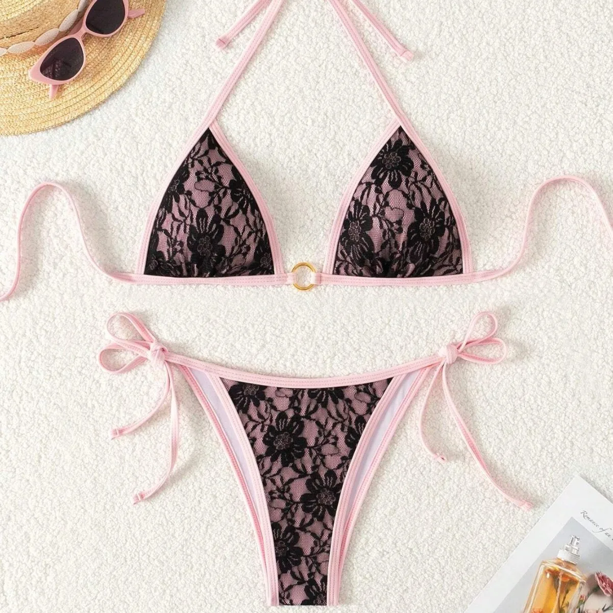 

Bathing Suit Women High Waist Bikini Summer 2025 New Sexy Lace Bikini Set Girl Fashion Swimsuit Women