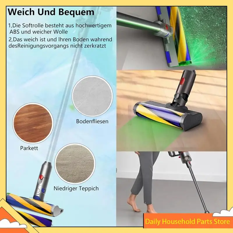 Para Dyson V12 Detect Slim Series Aspirador de pó Filtros de substituição e conjunto de acessórios de escova de rolo QUENTE!
