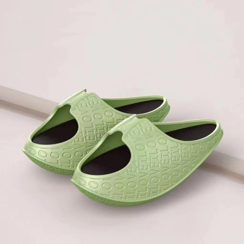 Pantoufles d\'Été Étirées pour Femme, Chaussures de Fitness, Sandales Oligloses, à Bascule