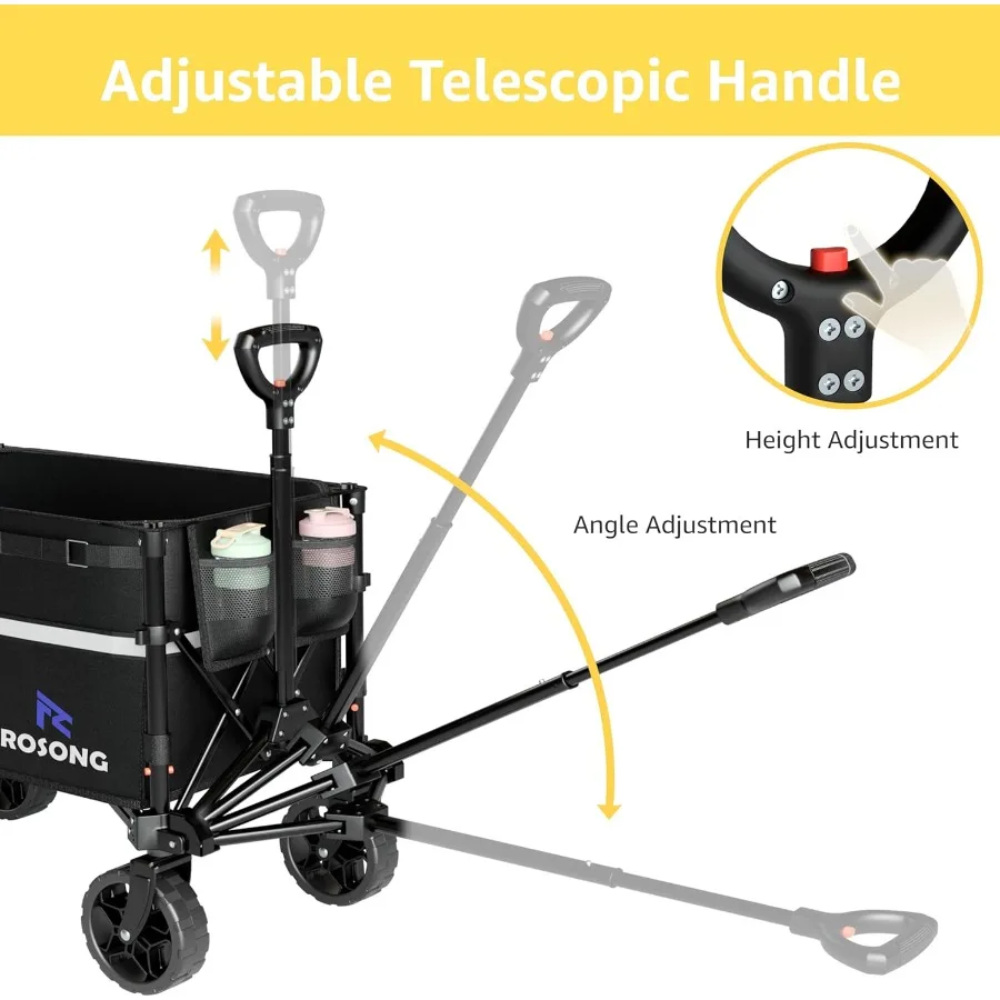 Складная тележка-тележка с колесами Складные складные универсальные сверхмощные тележки для продуктов Спортивный сад Покупки Кемпинг
