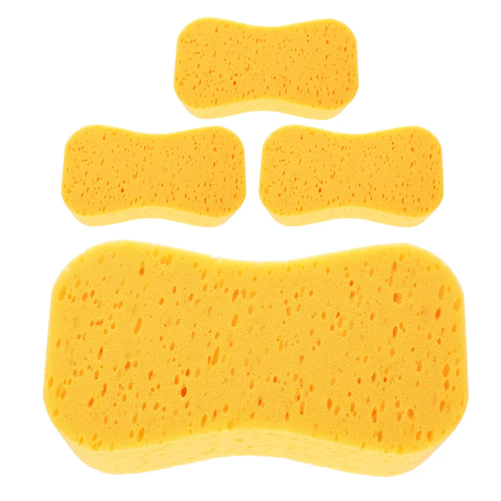 4Pcs High-Density Car Wash Sponge for Scratch-Free Cleaning Superior Water Absorption Reaches Tight Corners Vehicle Marine