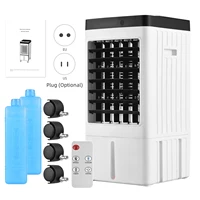 Evaporative Air Cooler 100° Oscillation Swamp Cooler with Remote Control / 2 Ice Boxes / 2.11 Gal Water Tank 1-7H Timer 2