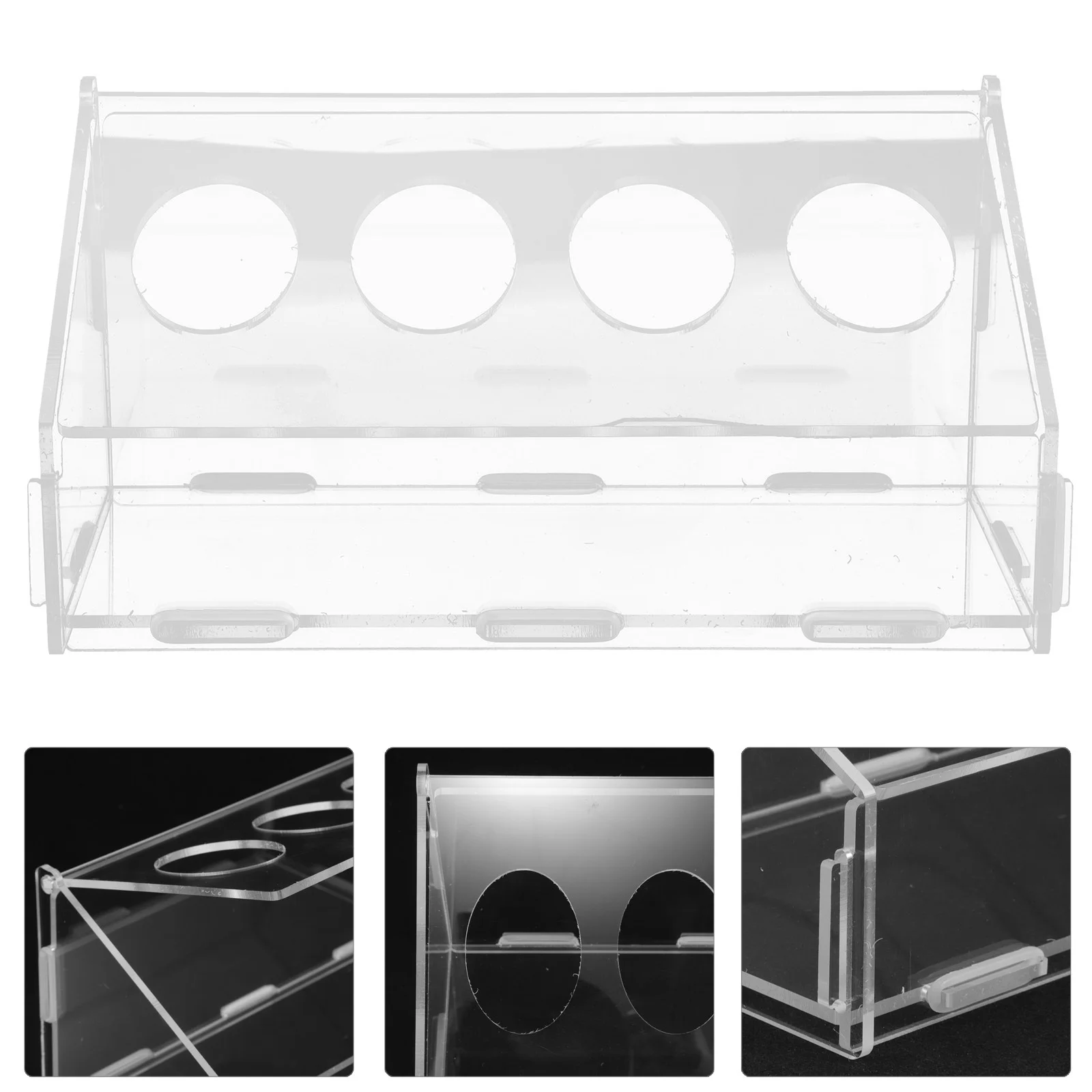 

Acrylic Bird Durable Chick For Pigeon Parrots Chicken Feeder Trough Quail Poultry Feeders Chick Feeder Container