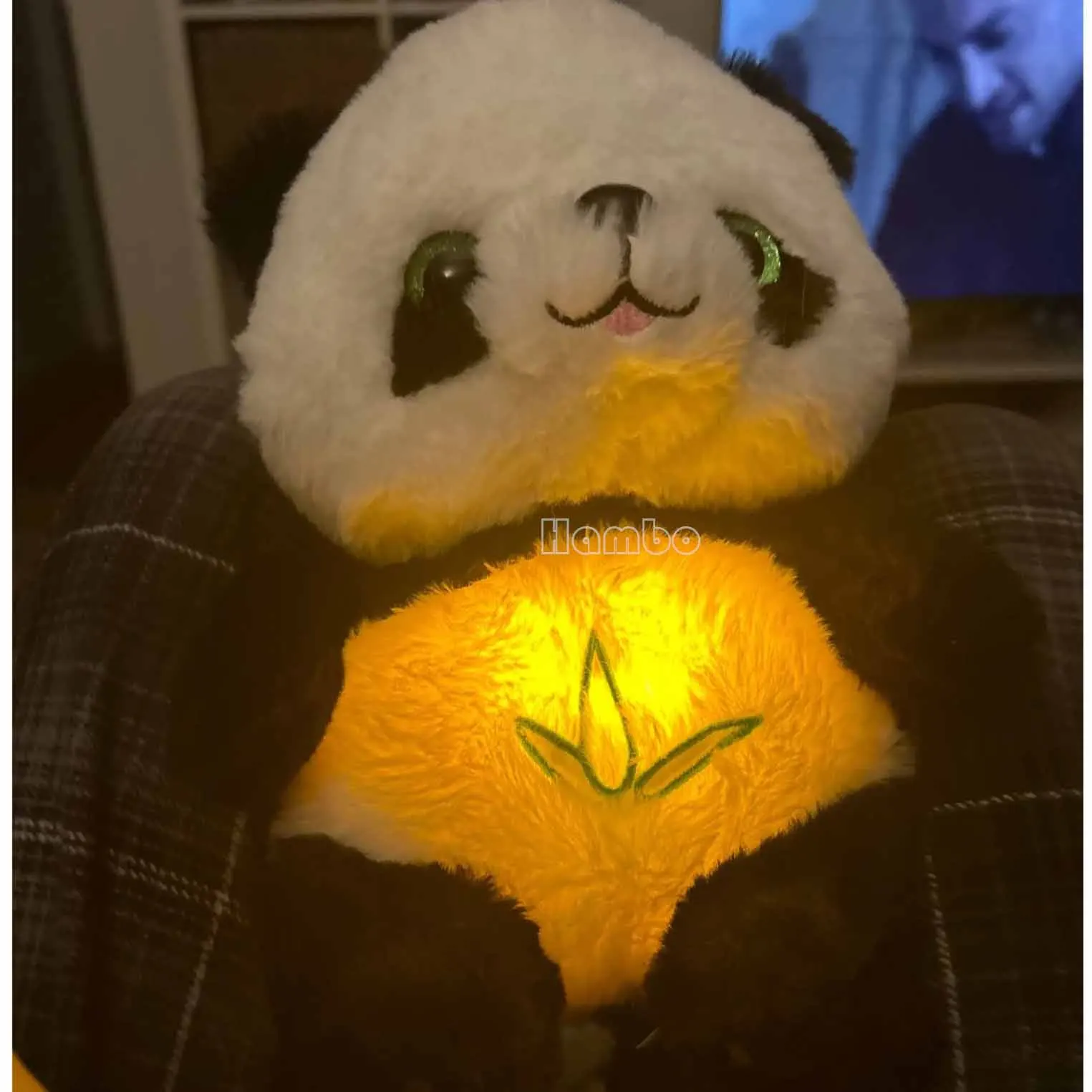 Neugeborene China Panda Breathing Bear Plüschtier Beruhigende Teddy Kuscheltiere Puppe Kuscheln Musikalische Puppe Baby Kinder Weihnachtsgeschenke