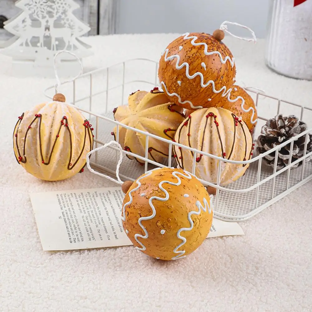 Shatterproof Christmas Ornaments Foam Christmas Tree Ornaments Shatterproof Gingerbread Theme Christmas Ball Ornaments for Tree