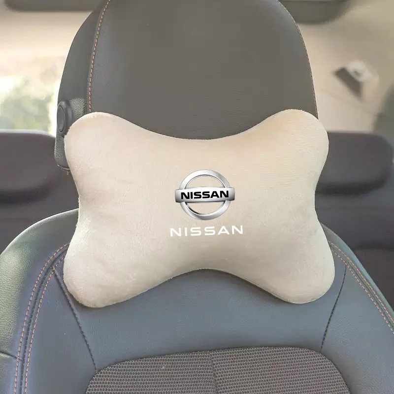 Car Seat Headrest Neck Support Pillows Car Shoulder Pad for Nissan X-trail Qashqai Note Juke Sentra Patrol Navara Micra Leaf