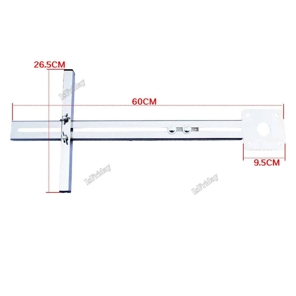 Imagem -05 - Suporte para Aparador Máquina Borda Guia Posicionamento Placa de Corte Ferramenta Abridor de Furos Carpintaria Router Circle Milling Groove Novo