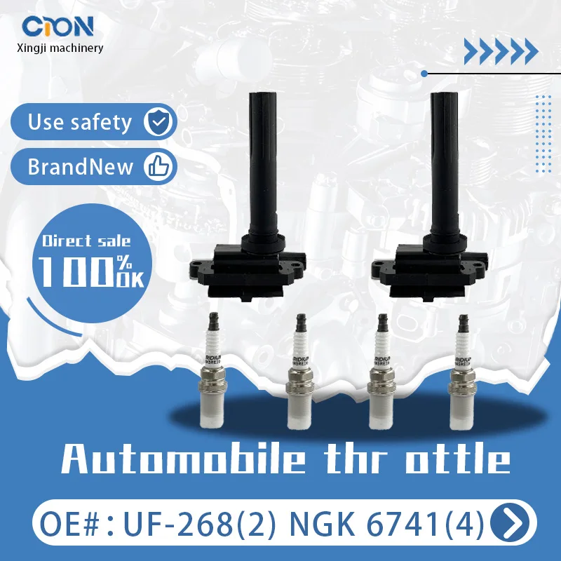 

Набор пакетов катушек зажигания Xingji 2 и свечей зажигания для Suzuki Chevrolet Vitara Swift Metro Tracker # УФ268 И # NGK6741