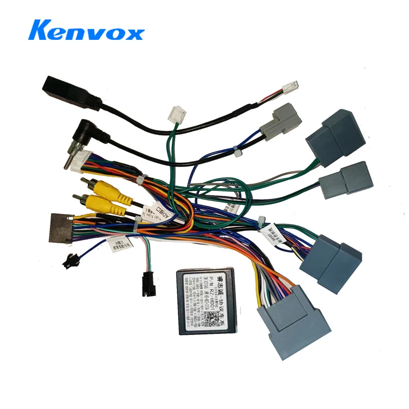 android Car radio Canbus Box Decoder For Honda CRV 2.4L HR-V HRV XRV Vezel 16 pin Wiring Harness Plug Power Cable