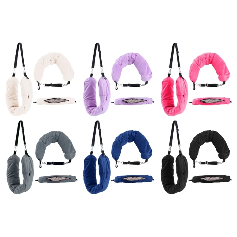 Fillable Travel Pillow Storage Bag Stuffable Neck Pillow Cover with Clothes