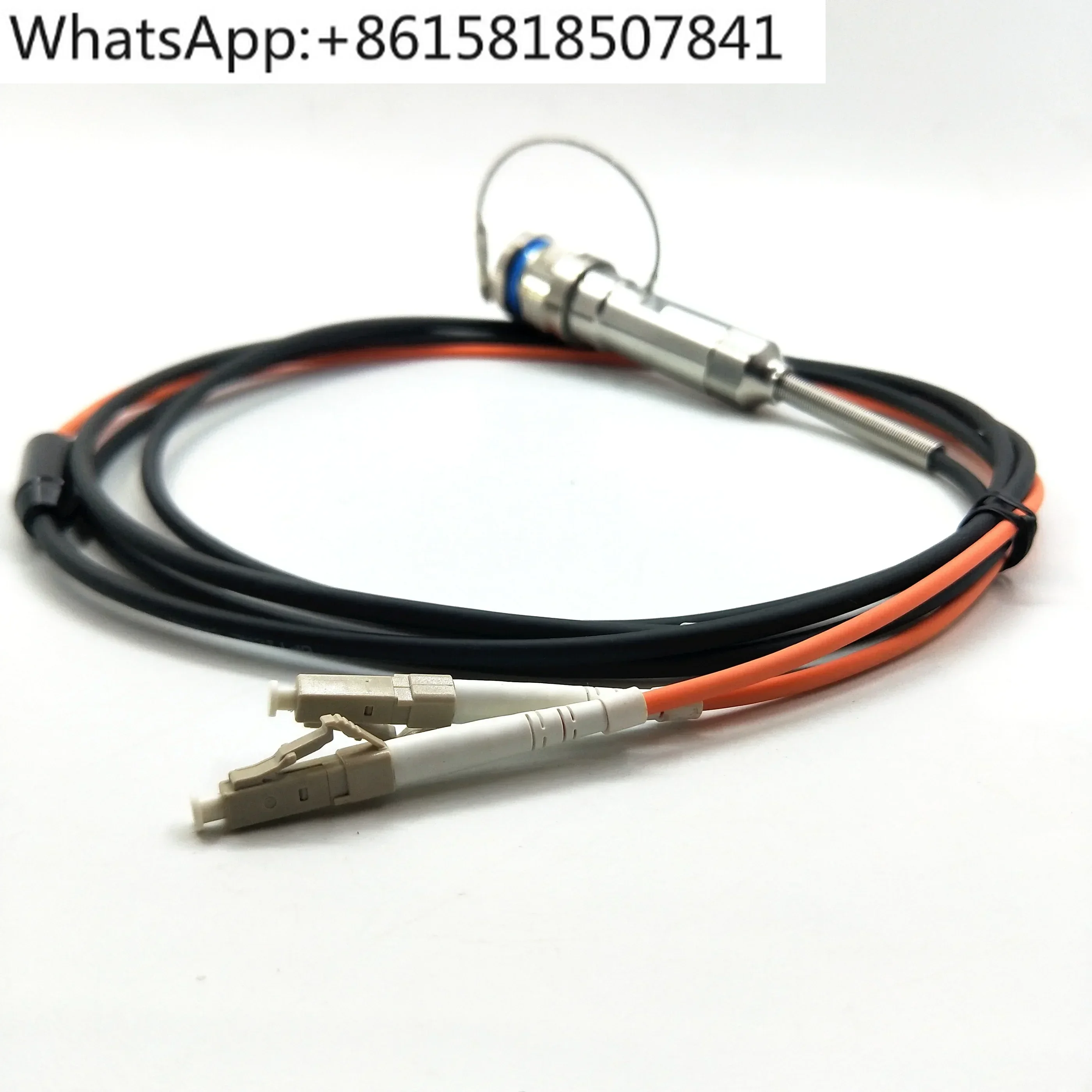 MIL-DTL-38999 Series standard circular connectors Military  2Cores Plug fiber optic cable Assembly