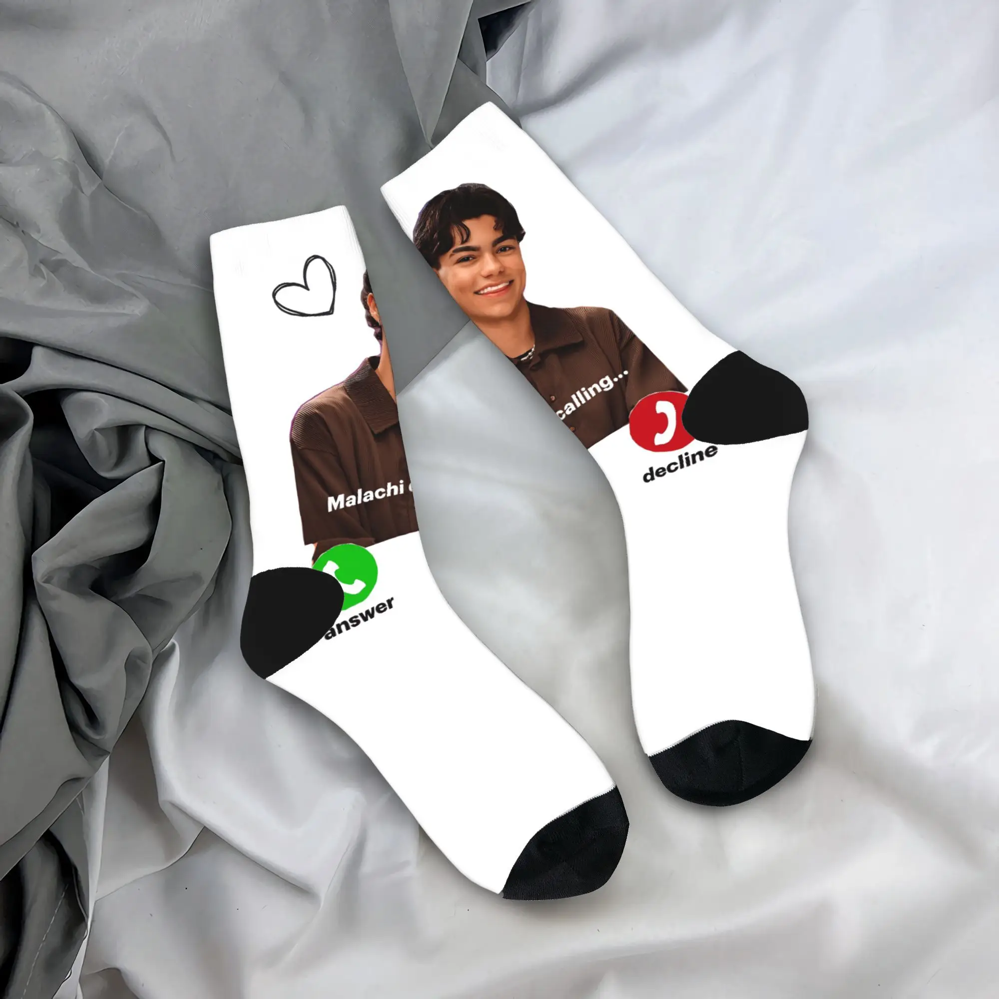Malachi Barton Calling Stockings Adults Men  Socks Soft Fashion Socks Autumn Climbing Anti Skid Graphic Socks Birthday Present