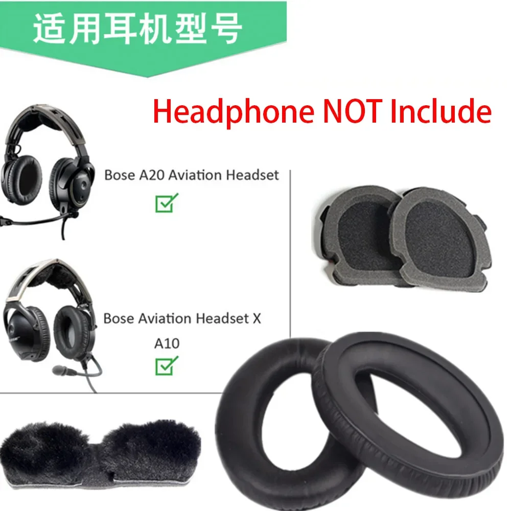 Подушечки из протеиновой кожи для наушников BOSE X A10 A20, сменные амбушюры для гарнитуры