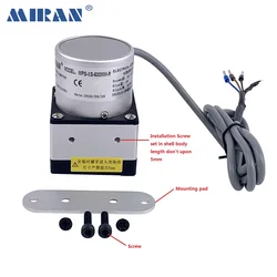 MIRAN Mini 0-10V Wire Rope Displacement Sensor Cable Sensor Draw Wire Potentiometer Linear Position Sensor Linear Encoder MPS-XS