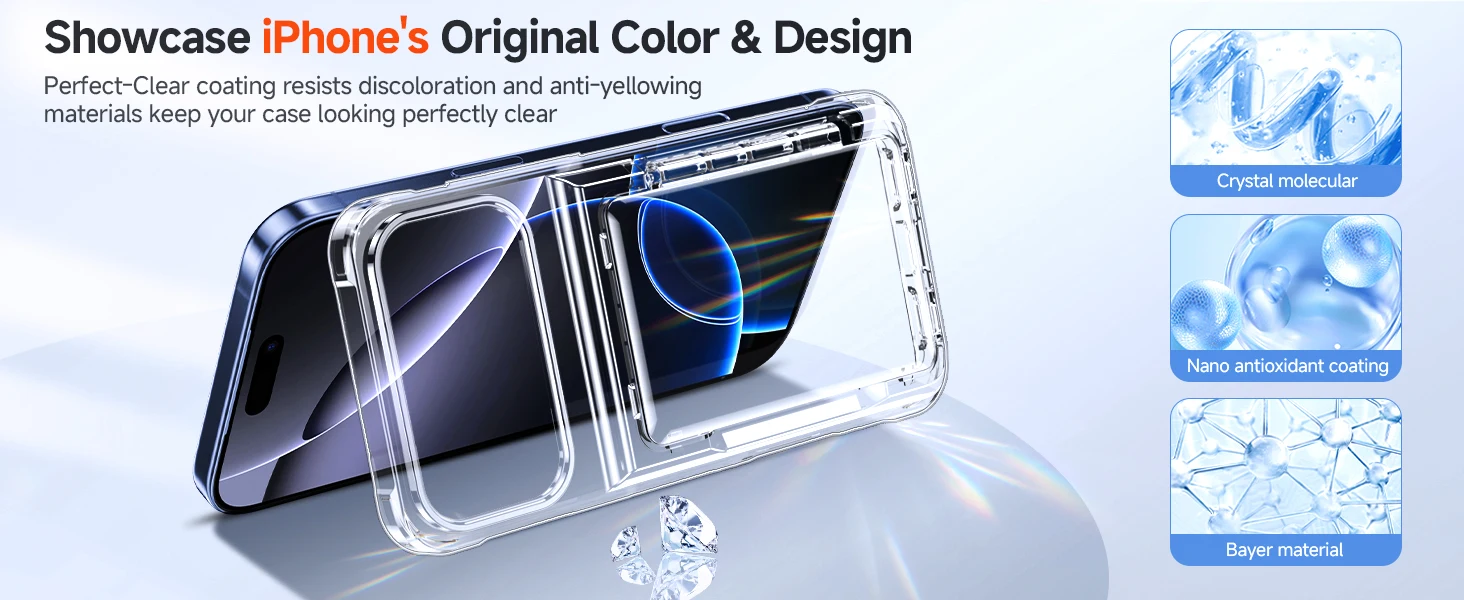 Brieftaschen-Kartenetui für iPhone 18 Pro Max 17e 17 Pro Max 16 15 Pro 15 14 Halter Schiebeschlitz Schlanke Hartschale PC Robuste Schutzhülle – Detail 8