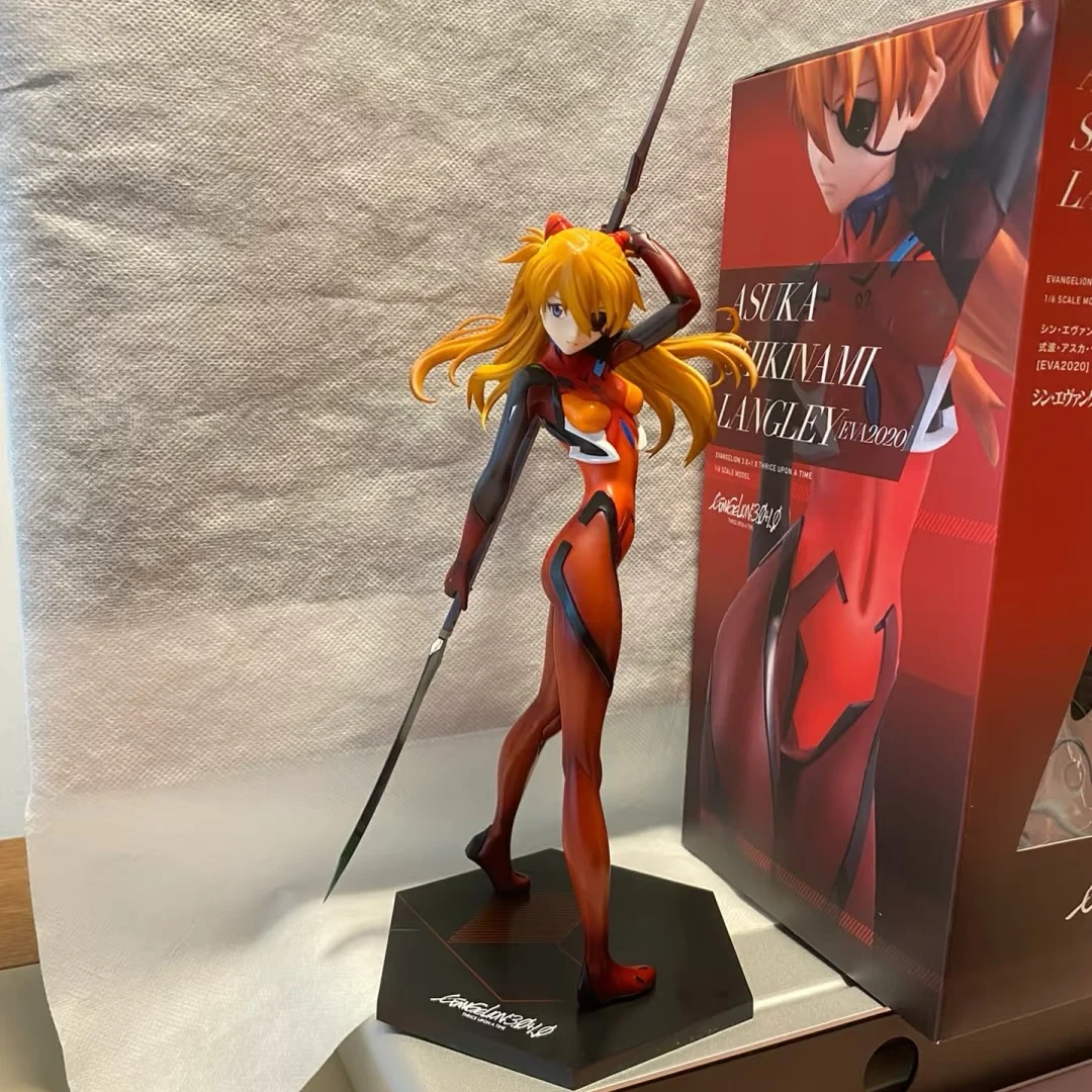 [Top Version] Czerwony Strój Bojowy Figurka Asuki, Wojowniczka Evangelii Nowego Wieku Eva Ornament Prezent Animacja