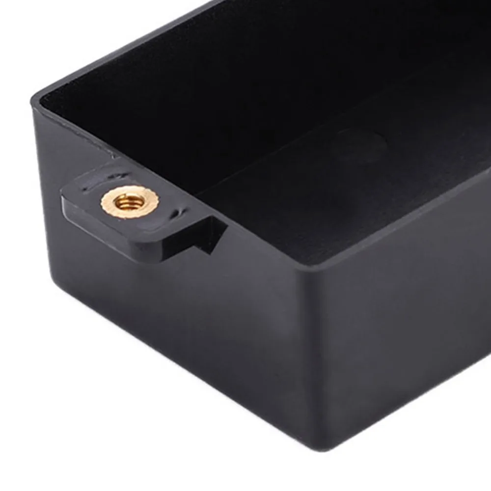 ​2Pcs ​Frosted Plastic​ Guitar Pickup Covers​ ​Black/White Pickup Shell ​Sealed Pickup Covers​ ​With Copper Nut Ears