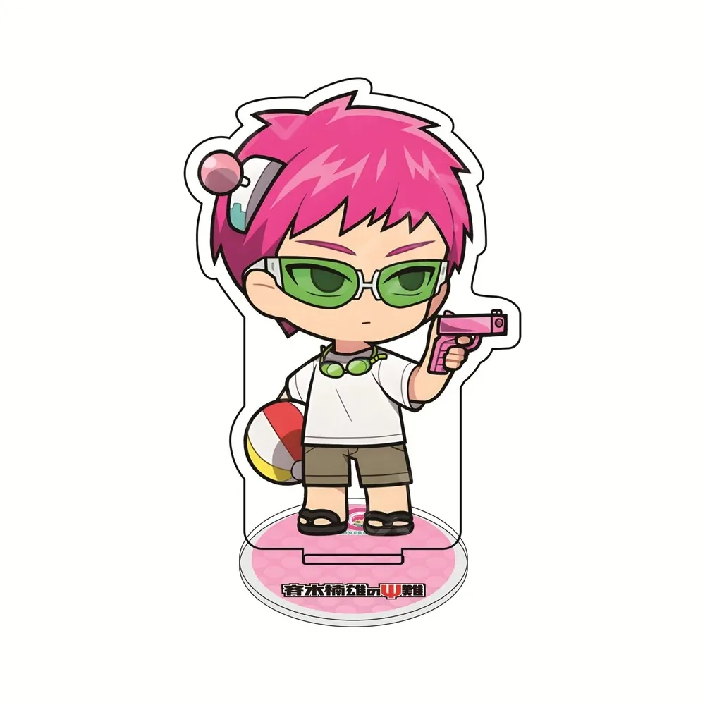 The Disastrous Life of Saiki K. Saiki Kusuo Kaidou Shun 10CM Cute Anime Acrylic Stand Keychain Character Model Desk Decor Gifts