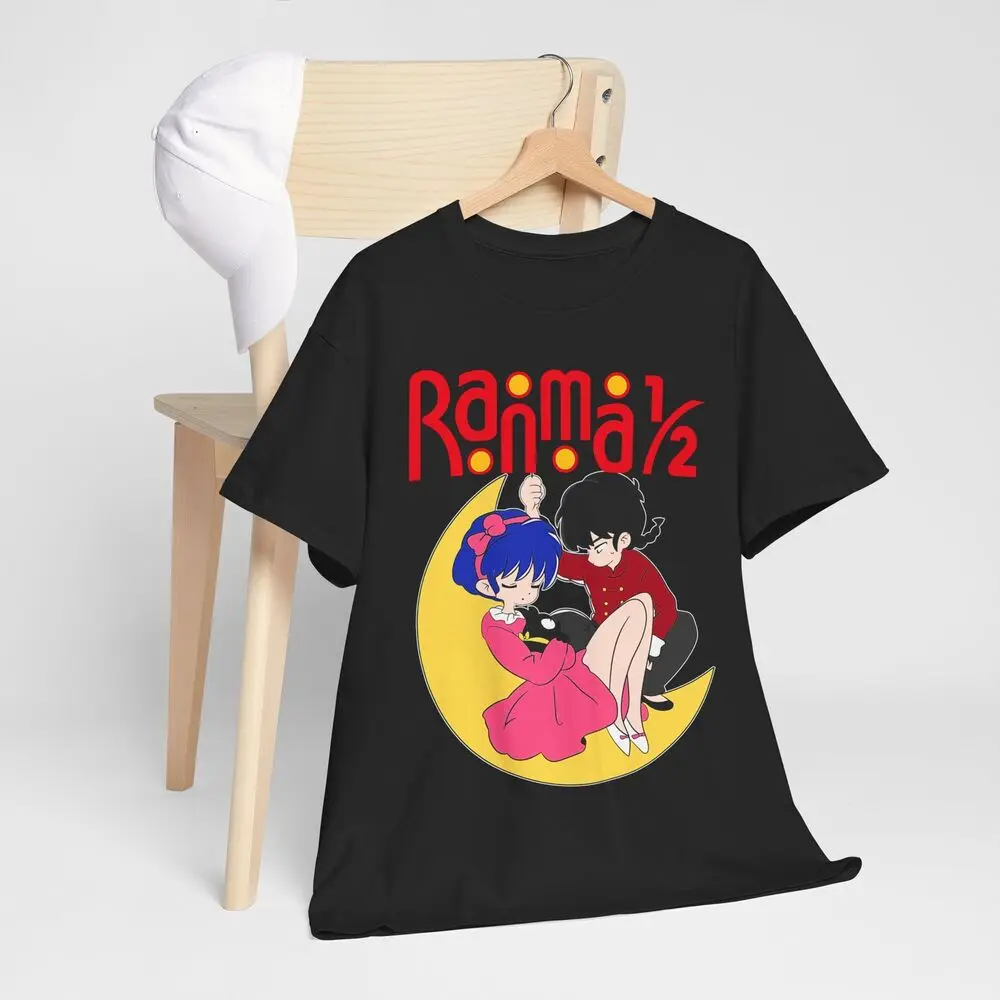 T-shirt Ranma 1/2, T-shirt inspiré de l'anime Ranma et Akane noir - Cadeau Anime