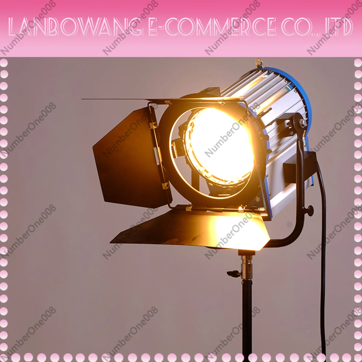 As Arr Economy 1000W 2000W Tungsten Fresnel Studio Light High Illuminance Spotlight Video Photography with Bulb and Dimmer
