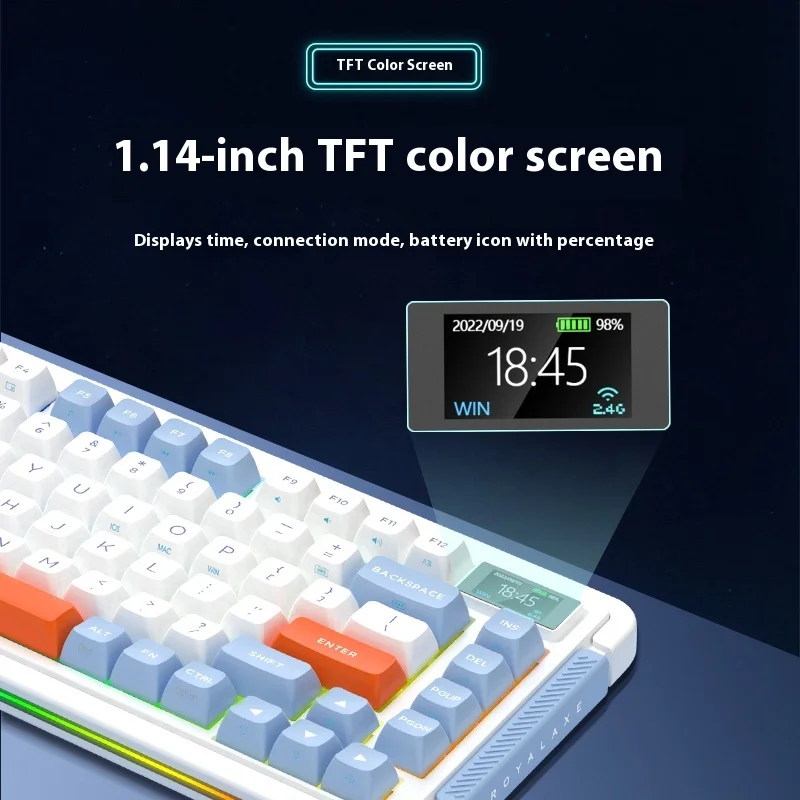 Yufu XL98/75 the third mock examination mechanical keyboard Bluetooth wireless mute axis E-sports game customization