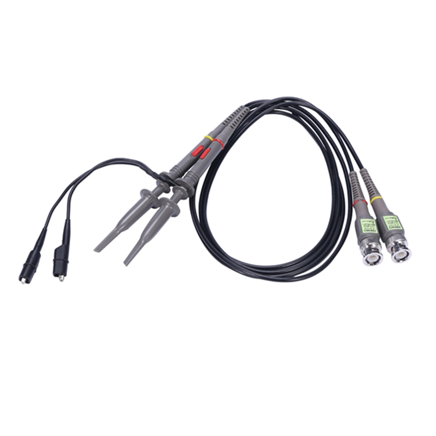 A08I Paquete de 2 sondas de osciloscopio P6100 de 100 MHz 10:1 y 1:1 conmutables para Rigol Atten Owon Siglent