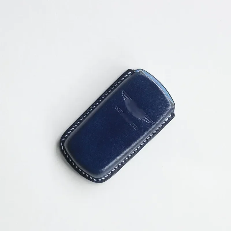 for Aston Martin V8 Vantage Rapide Crystal Head Leather Key Case Bag Handmade High End Customization