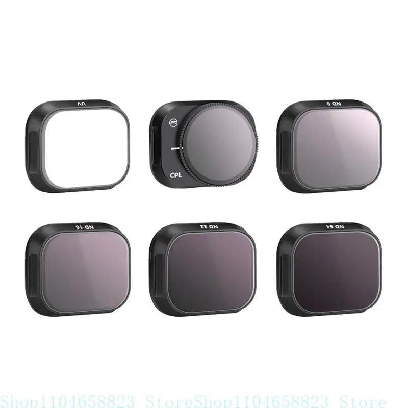 

For Mini 3 Adjustable Filter Set UV+CPL+ND8+ND16+ND32+ND64/ND8+ND16+ND32+ND64 Aluminum Alloy Filter Folloy Filter For Mini 3