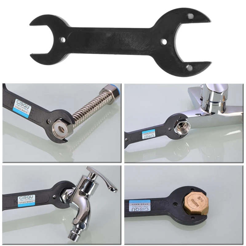 Faucet wrench Double Headed Stay Open Wrench Double End Spanner Special Wrench