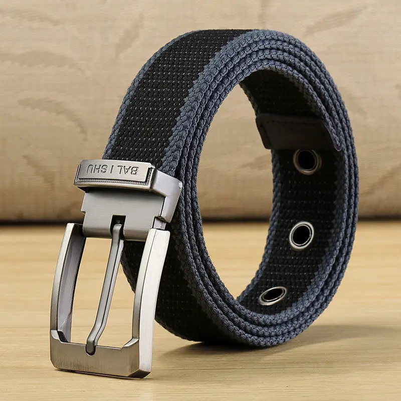 100-140cm Man Tactical Belt Mens Nylon Weave Canvas Belt For Jeans Knitted Military Pin Buckle Plus Long Belt Adjustable