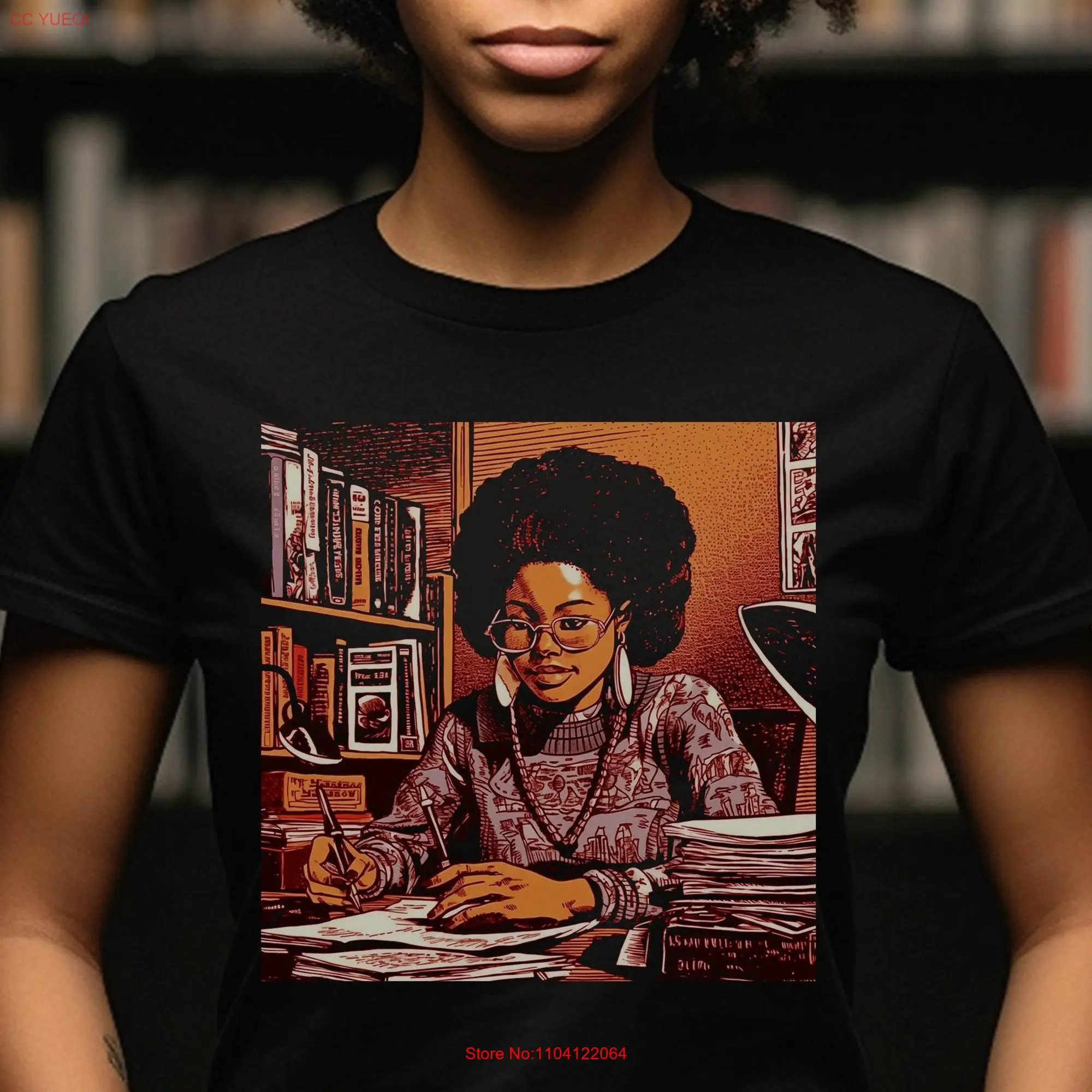 Black Girls Study T Shirt Academic African American Student Teacher Educator Professor Melanin Minds Bookish Library Life