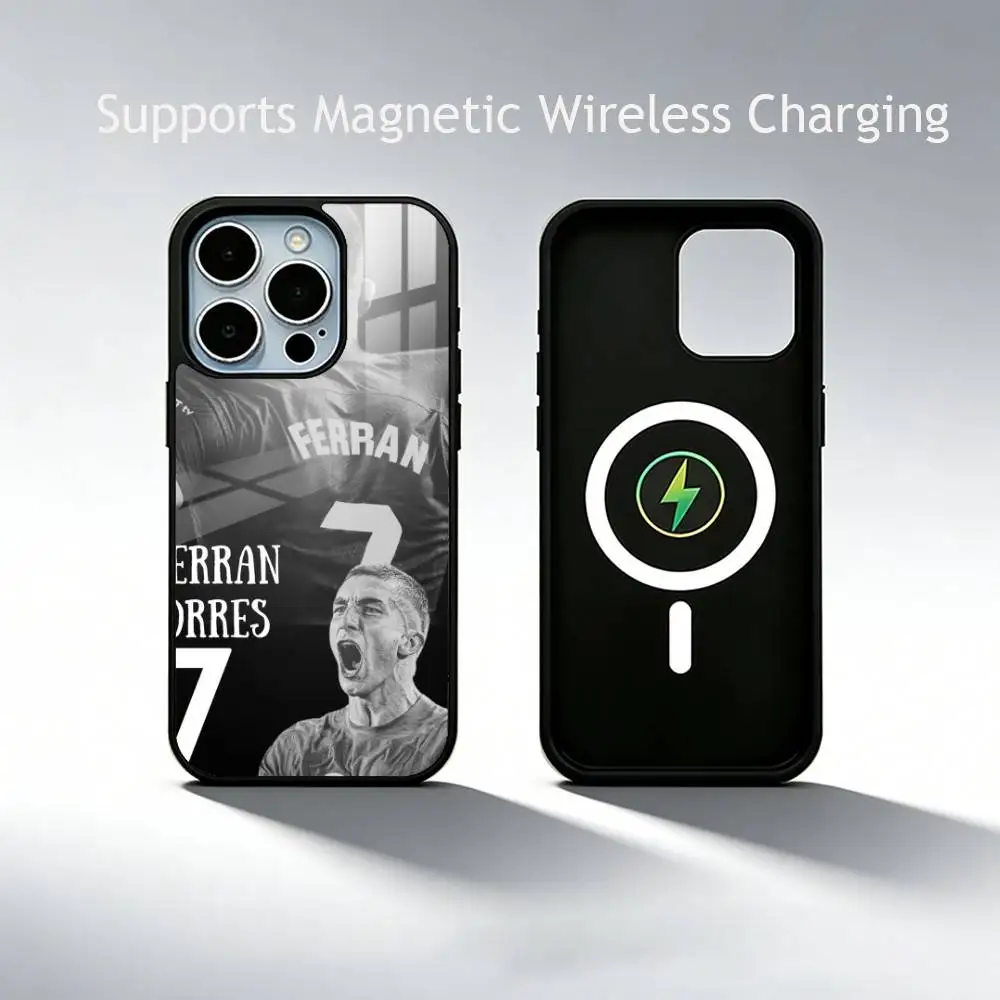 Spanish football Ferran Torres   Phone Case For iPhone17,16,15,14,13,12,11 Plus,Pro Compatible with magnetic wireless charging