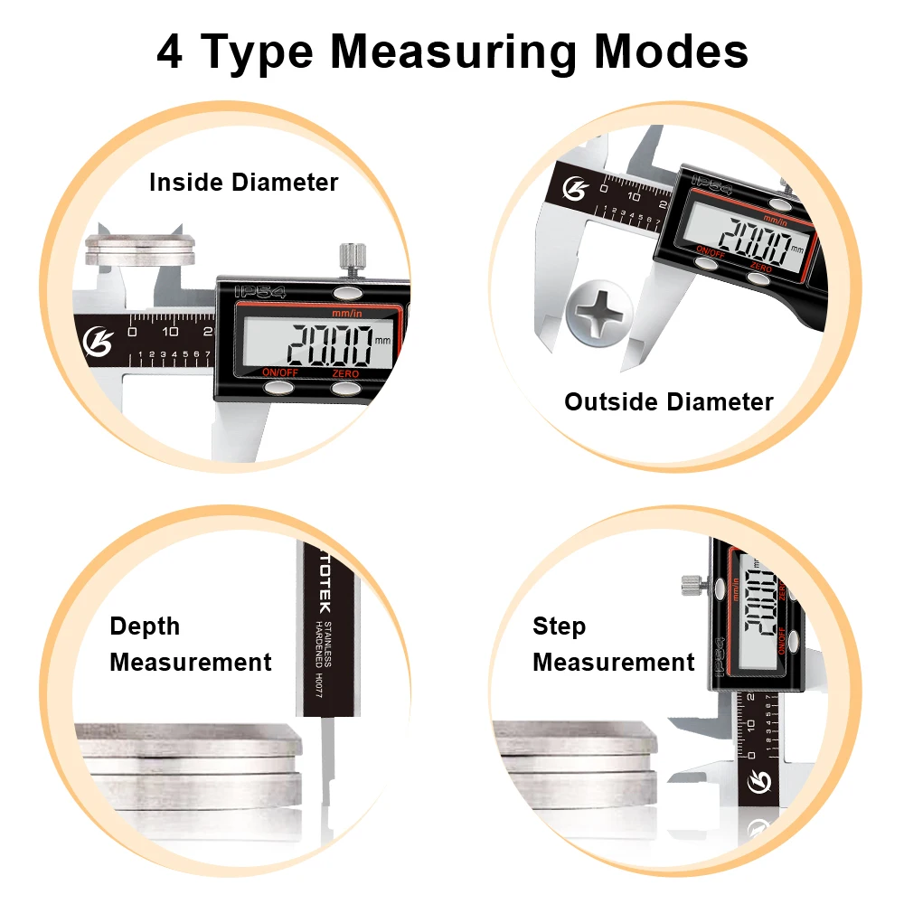 6 Inch 150mm Digital Vernier Caliper Measuring Tool Stainless Steel Micrometer Depth Ruler instrument Messschieber Paquimetro