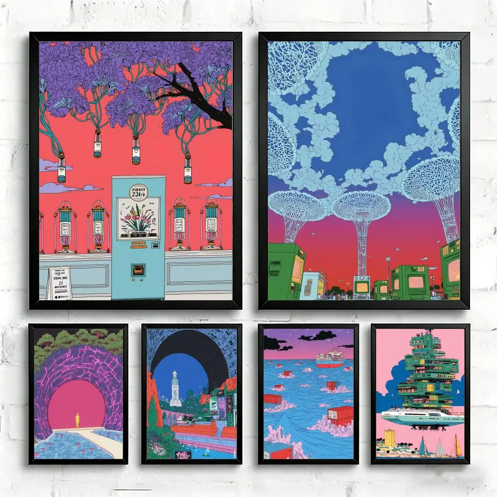 Revelation of the Future Illustration art Poster Art Print Wall Decor, Ideal for Home, Bar & Gifting