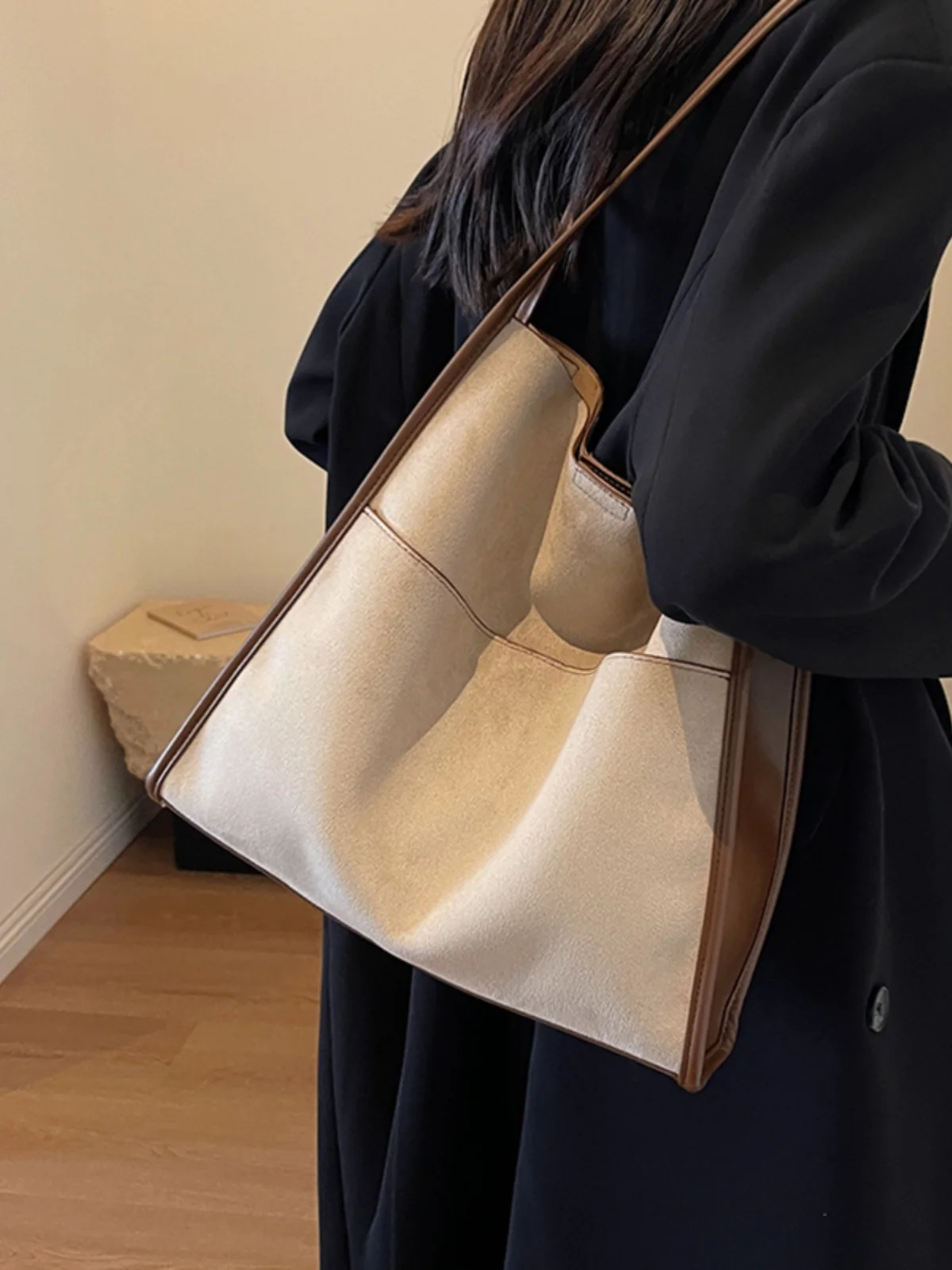 Autumn/Winter Large Capacity Suede Bag Women 2023 New Casual Shoulder Bag Work Tote Bag