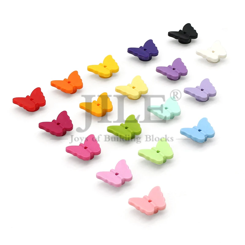 

30 шт. MOC 93081a, аксессуары для плитки для друзей, бабочка с держателем для шпилек, строительные блоки, кирпичи, совместимые 95828, игрушки с насекомыми и животными