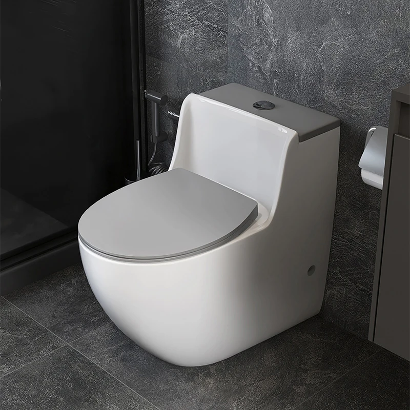 Modern style high quality dual flush black grey bathroom wc toilet ceramic one piece color toilet bowl for hotel