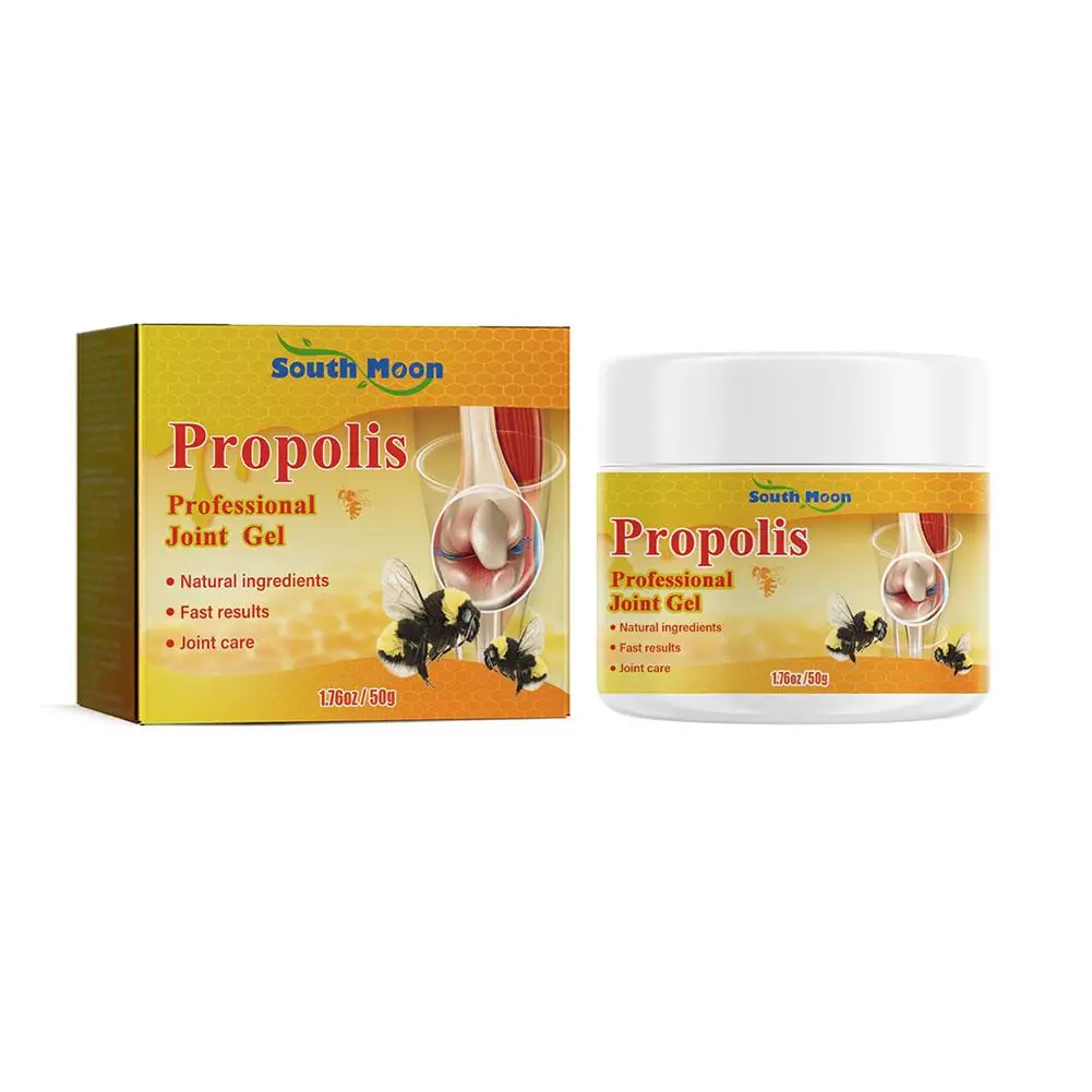 Gel de Thérapie Articulaire Professionnel pour Jambes, Mains, Bras et Pieds, Traitement à Base de Propolis, 50g