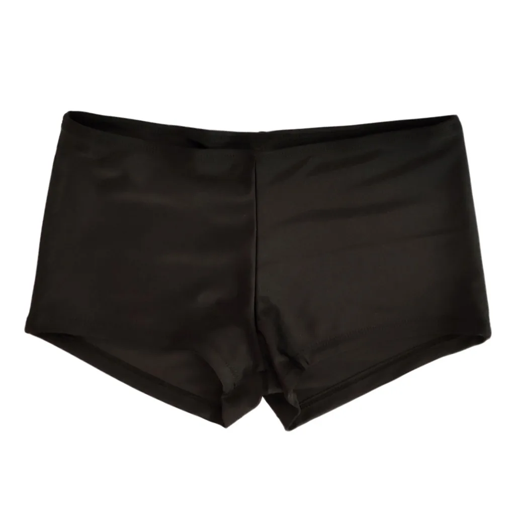 Women Swimsuit Shorts Solid Black Blue Fashion Swim Bikini Bottom High Waist Tankini Bathing Shorts Beach Swimwear image 4