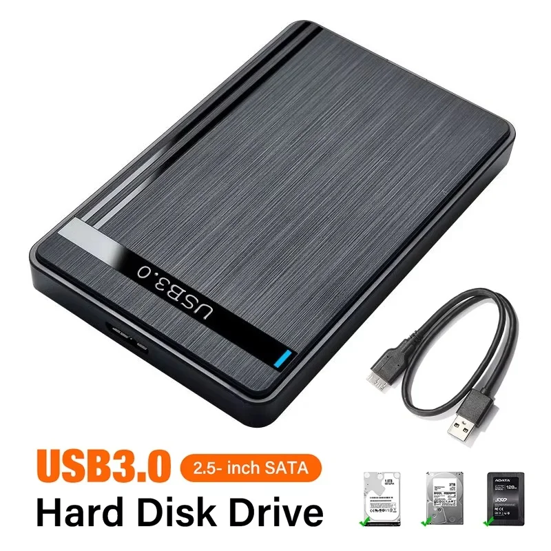 2.5 Inch External SATA HDD Enclosure USB 3.0 Type C Hard Drive Case SSD Storage Box 5Gbps UASP Adapter For Laptop Desktop PC Kit