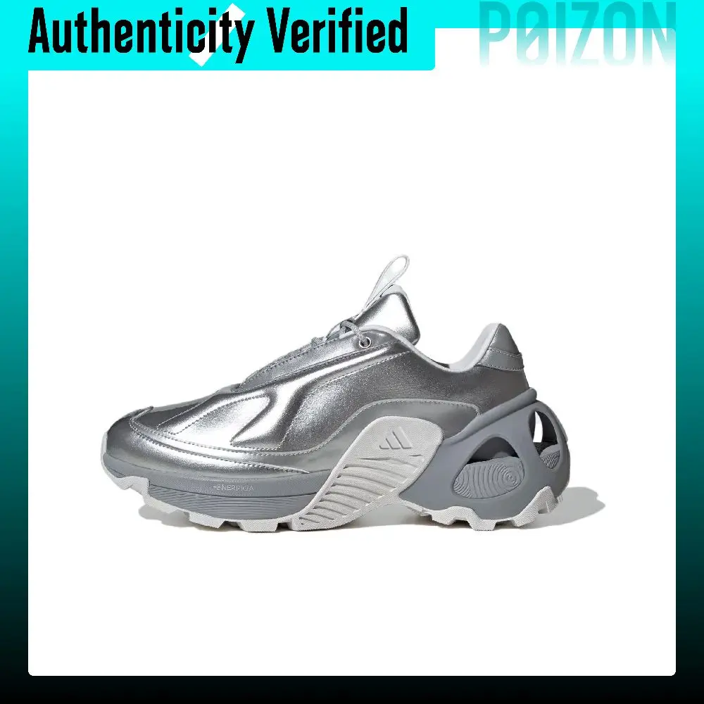 Adidas Wonder Runner Comfortable Slip Resistant Abrasion Resistant Low top Running Shoes Unisex Silver Gray JQ7513