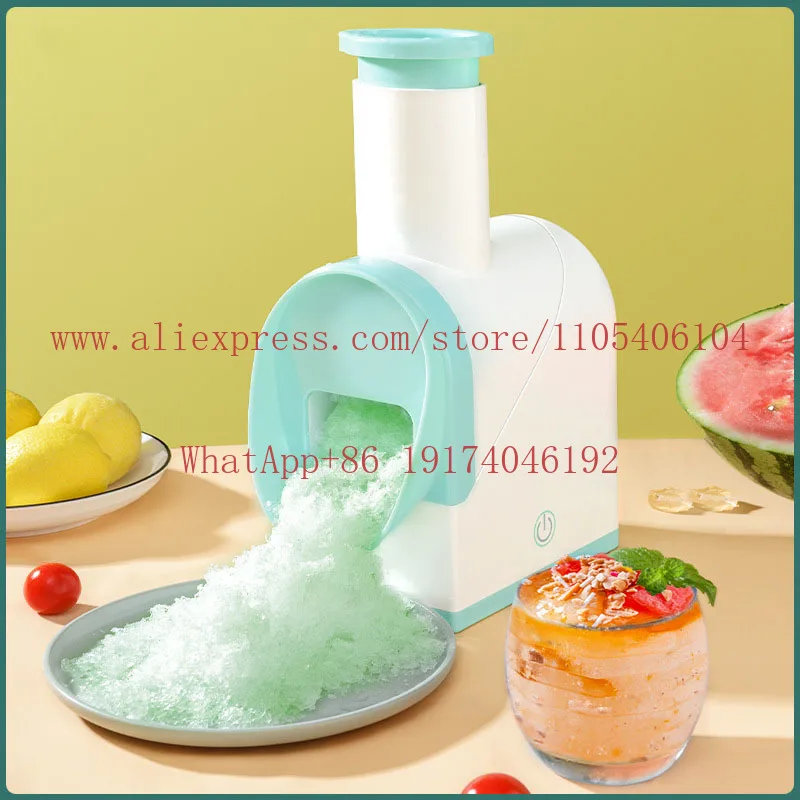 Electric Broken Ice Cripping Crown's more powerful  cone machine Summer must -have ice clock machine ice cream househol
