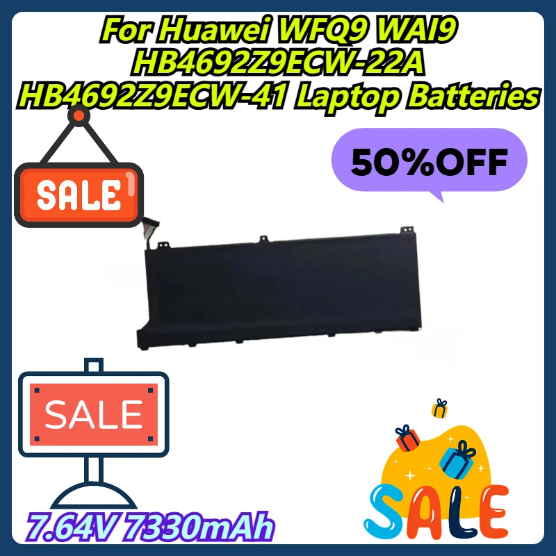 

7.64V 7330mAh For Huawei WFQ9 WAI9 HB4692Z9ECW-22A HB4692Z9ECW-41 Laptop Batteries