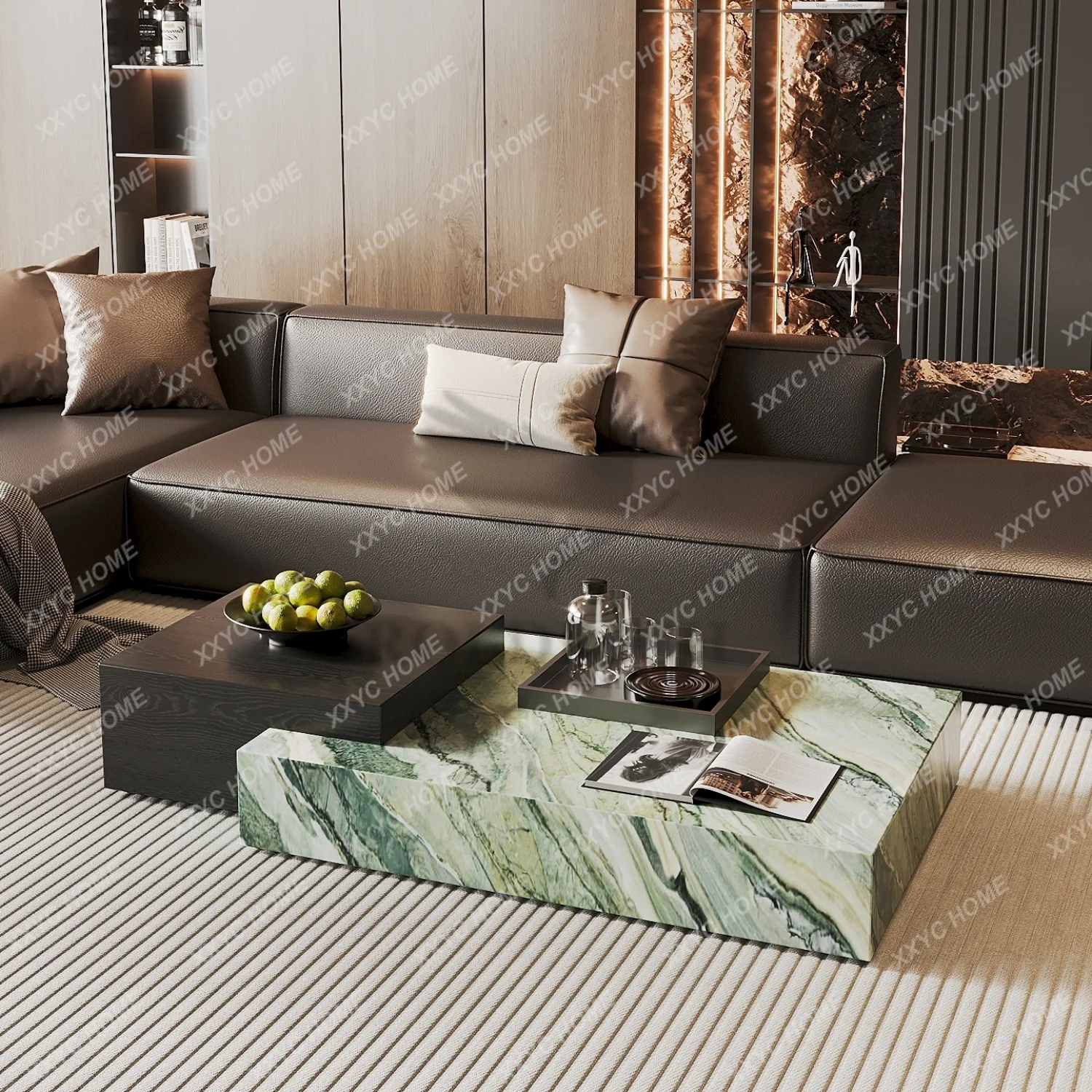 Minimalist Coffee Table Display Glam Organizer Aesthetic Coffee Table Design Clear Wohnzimmer Tisch Home Furniture