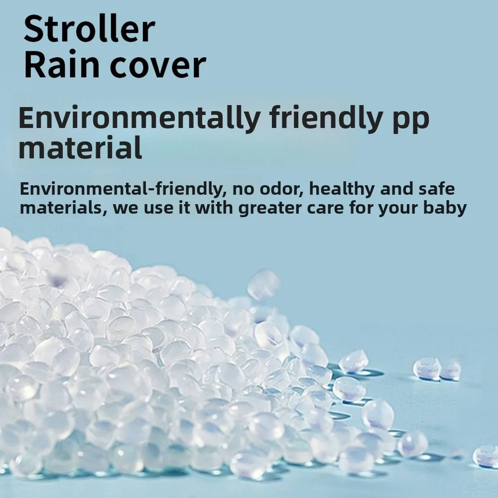 

Transparent Baby Strollers Rainproof Cover Waterproof Windproof Baby Pram Rain Cover Nobstructed View Travel Pushchair Raincoat